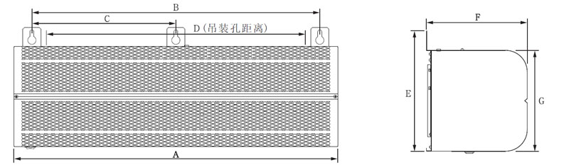 水暖風(fēng)幕機(jī)安裝尺寸