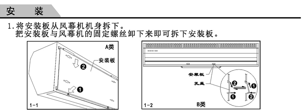 風(fēng)幕機(jī)安裝