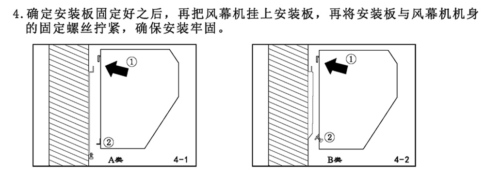 風(fēng)幕機(jī)安裝