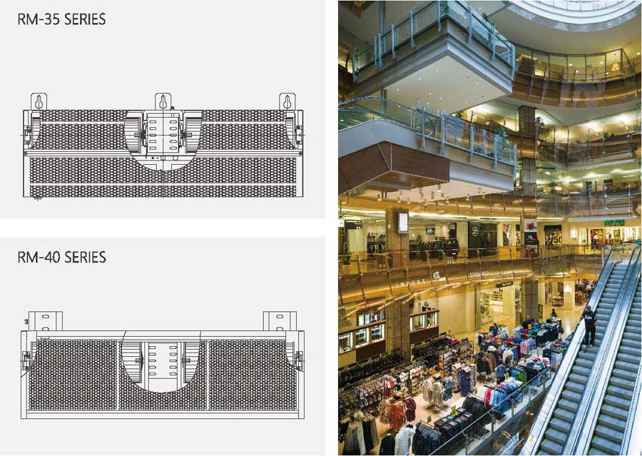 water warm air curtain